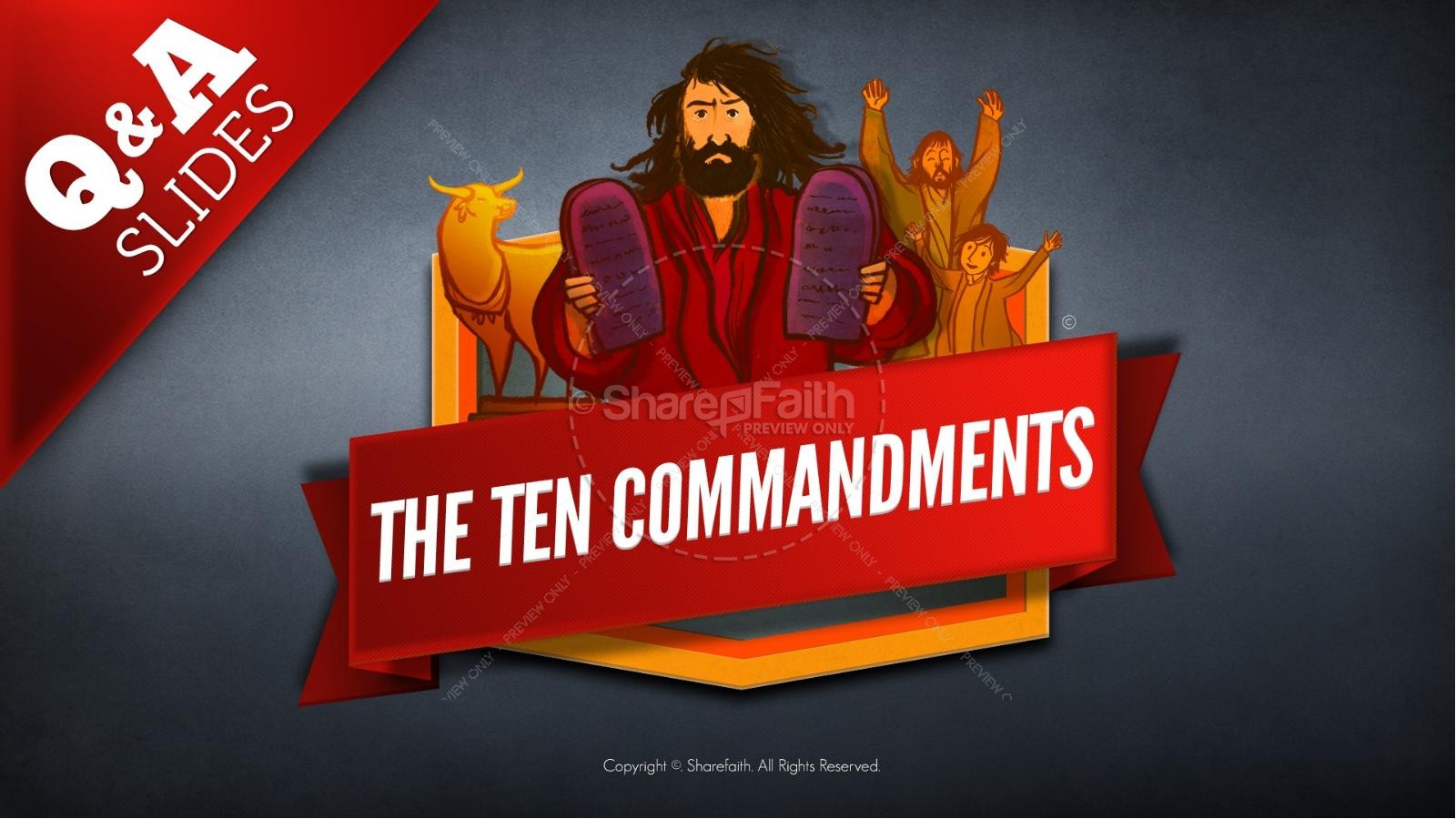 The Ten Commandments Kids Bible Stories | slide 8