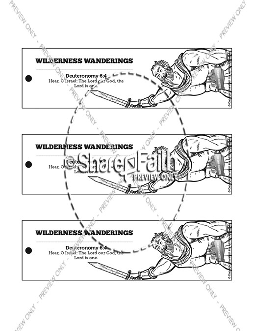 40 Years In The Wilderness Bible Bookmarks Thumbnail Showcase