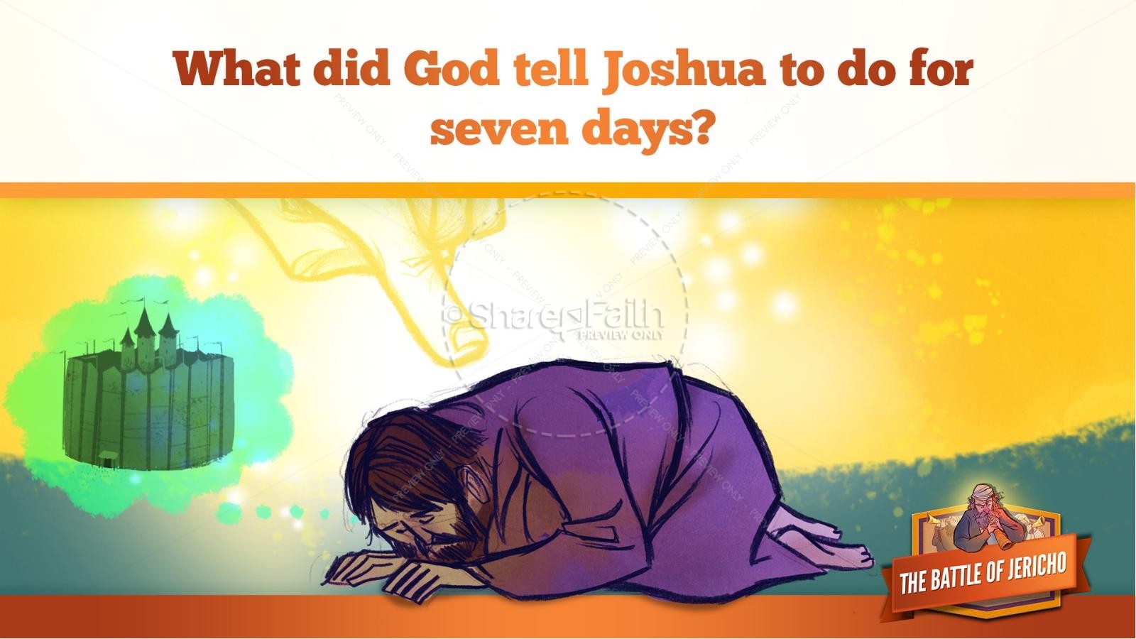 Walls of Jericho Kids Bible Story | slide 14