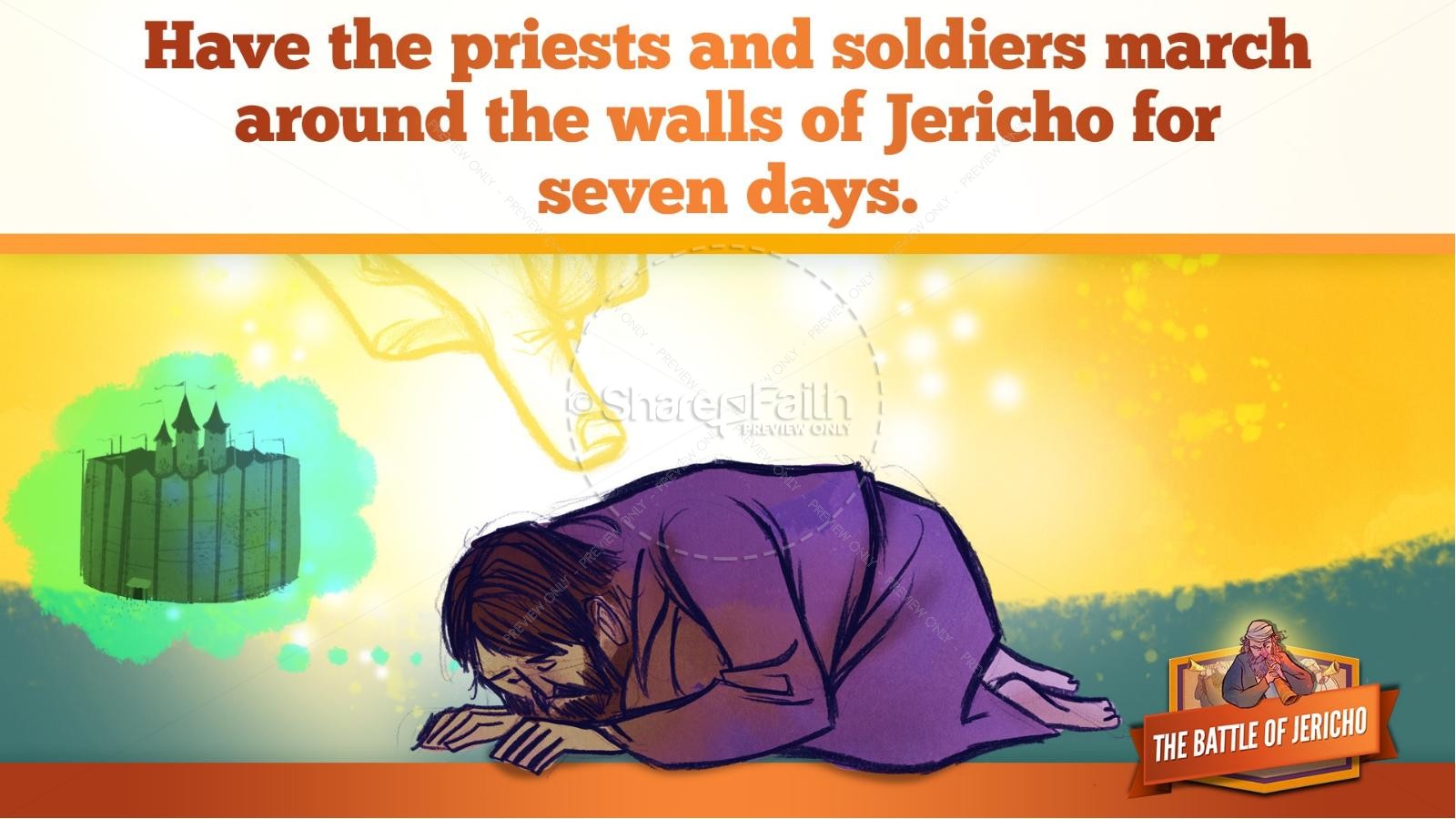 Walls of Jericho Kids Bible Story | slide 15