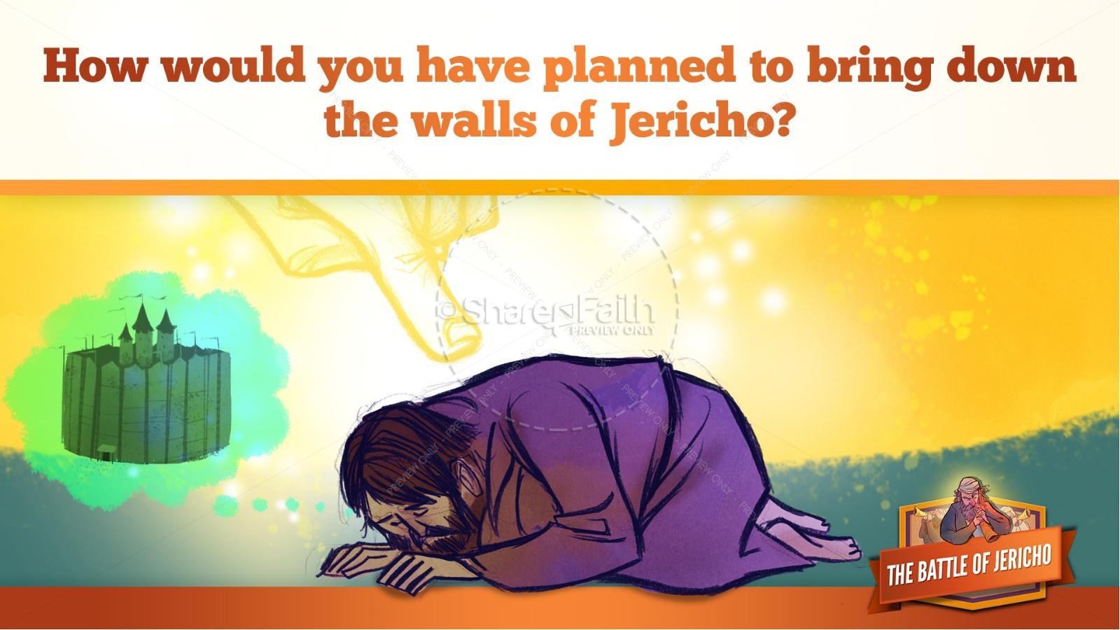 Walls of Jericho Kids Bible Story | slide 16