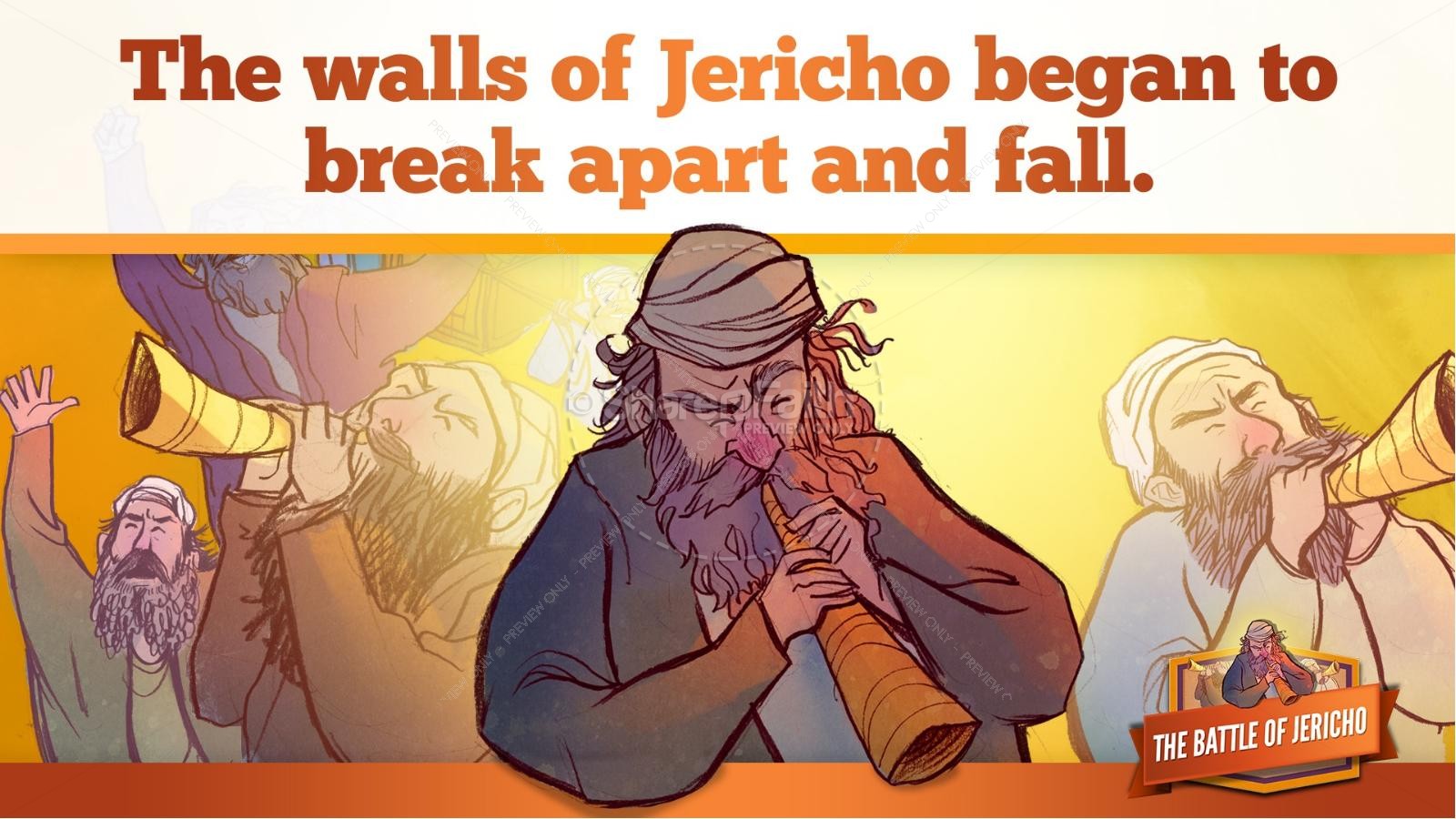 Walls of Jericho Kids Bible Story | slide 19