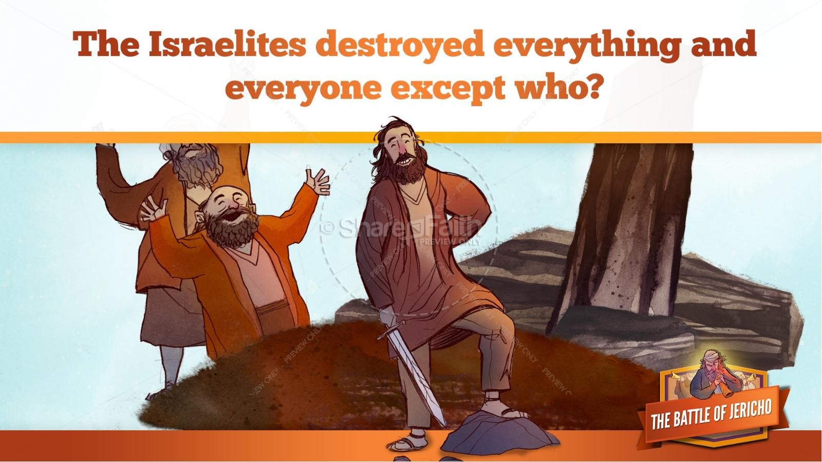 Walls of Jericho Kids Bible Story | slide 22