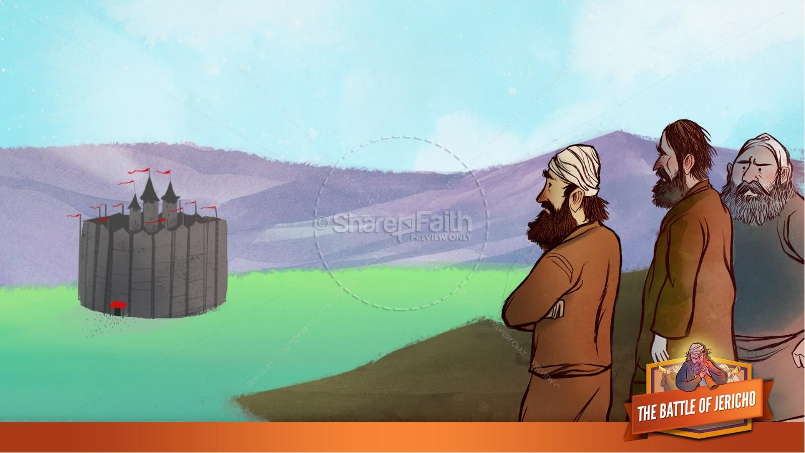 Walls of Jericho Kids Bible Story | slide 9