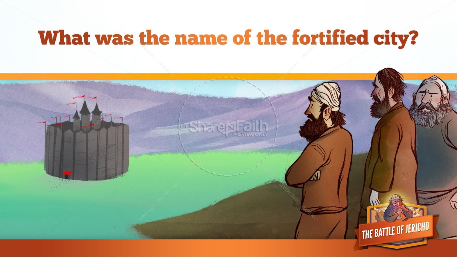 Walls of Jericho Kids Bible Story | slide 10