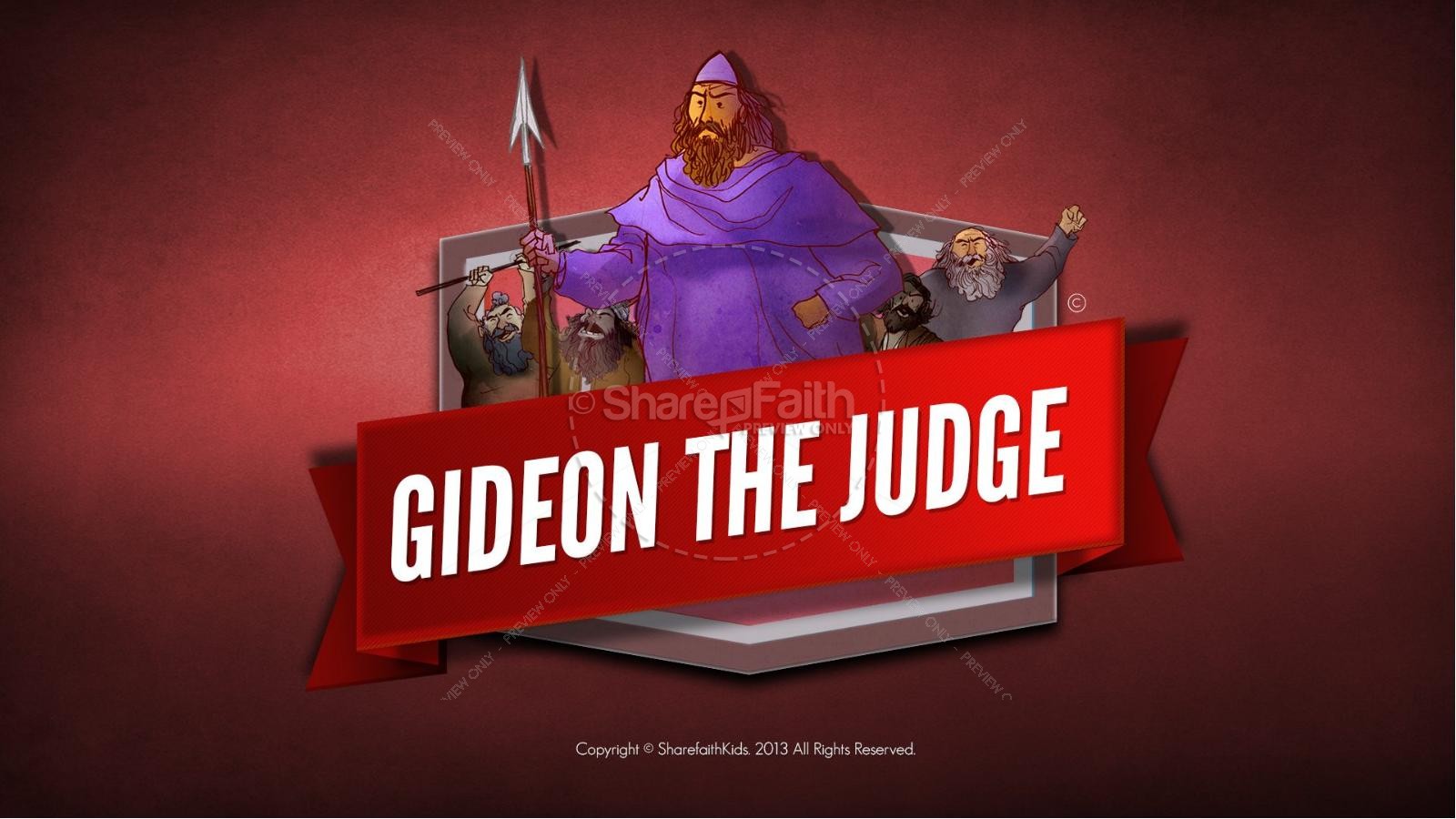 Judges 6 Gideon and the 300 Kids Bible Lesson