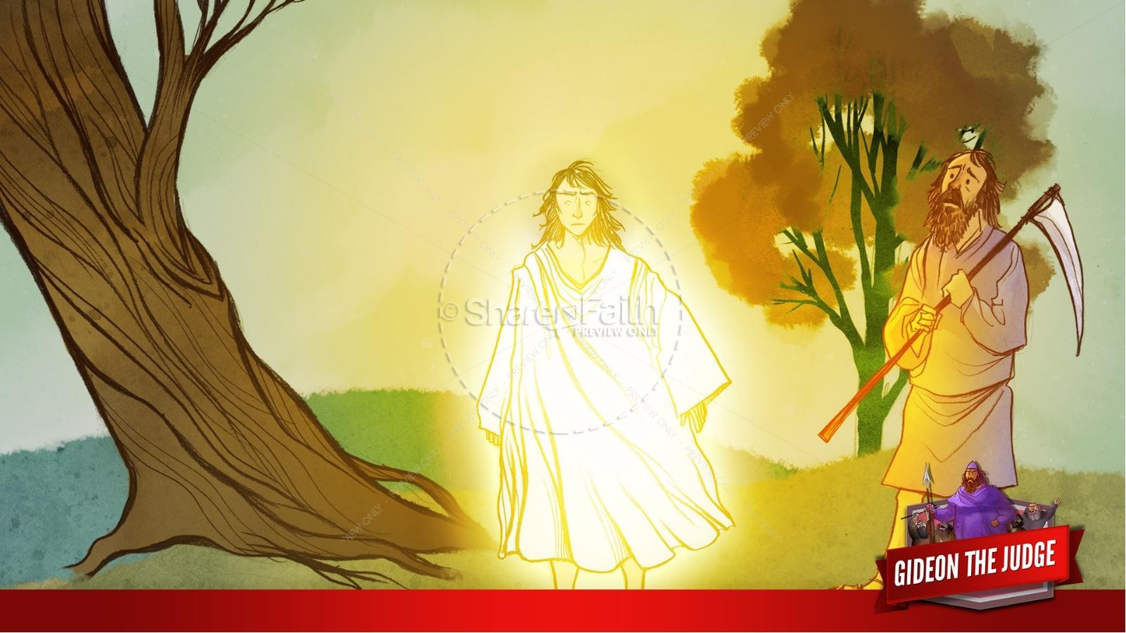 Judges 6 Gideon and the 300 Kids Bible Lesson Thumbnail 25