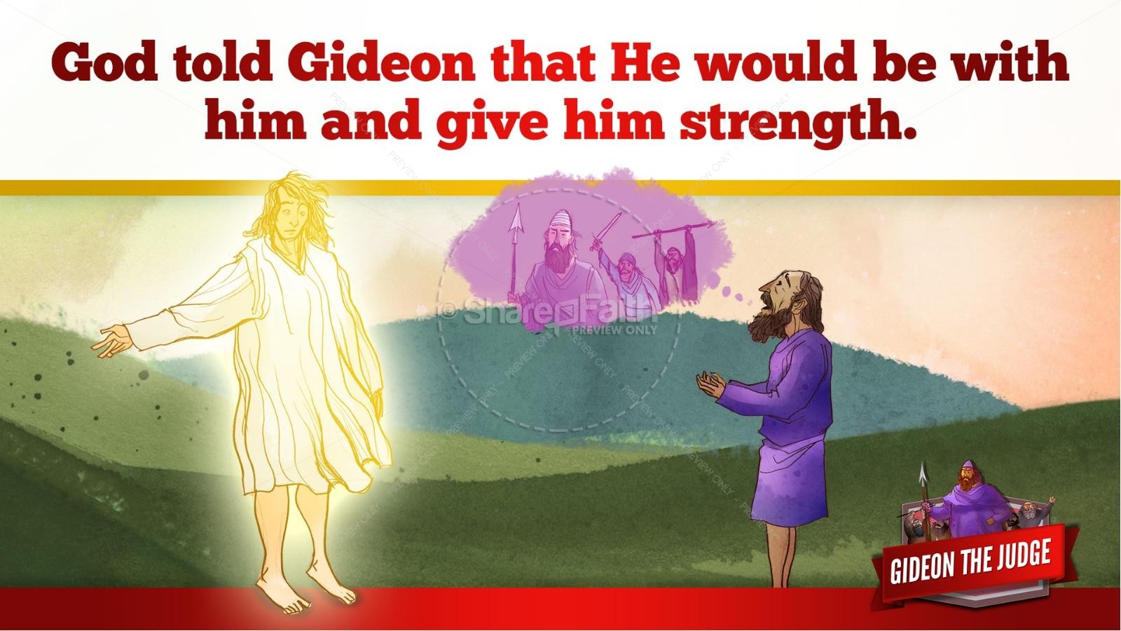 Judges 6 Gideon and the 300 Kids Bible Lesson | slide 31