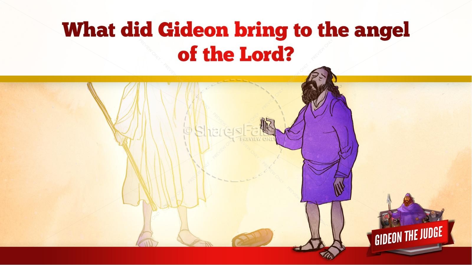 Judges 6 Gideon and the 300 Kids Bible Lesson | slide 34