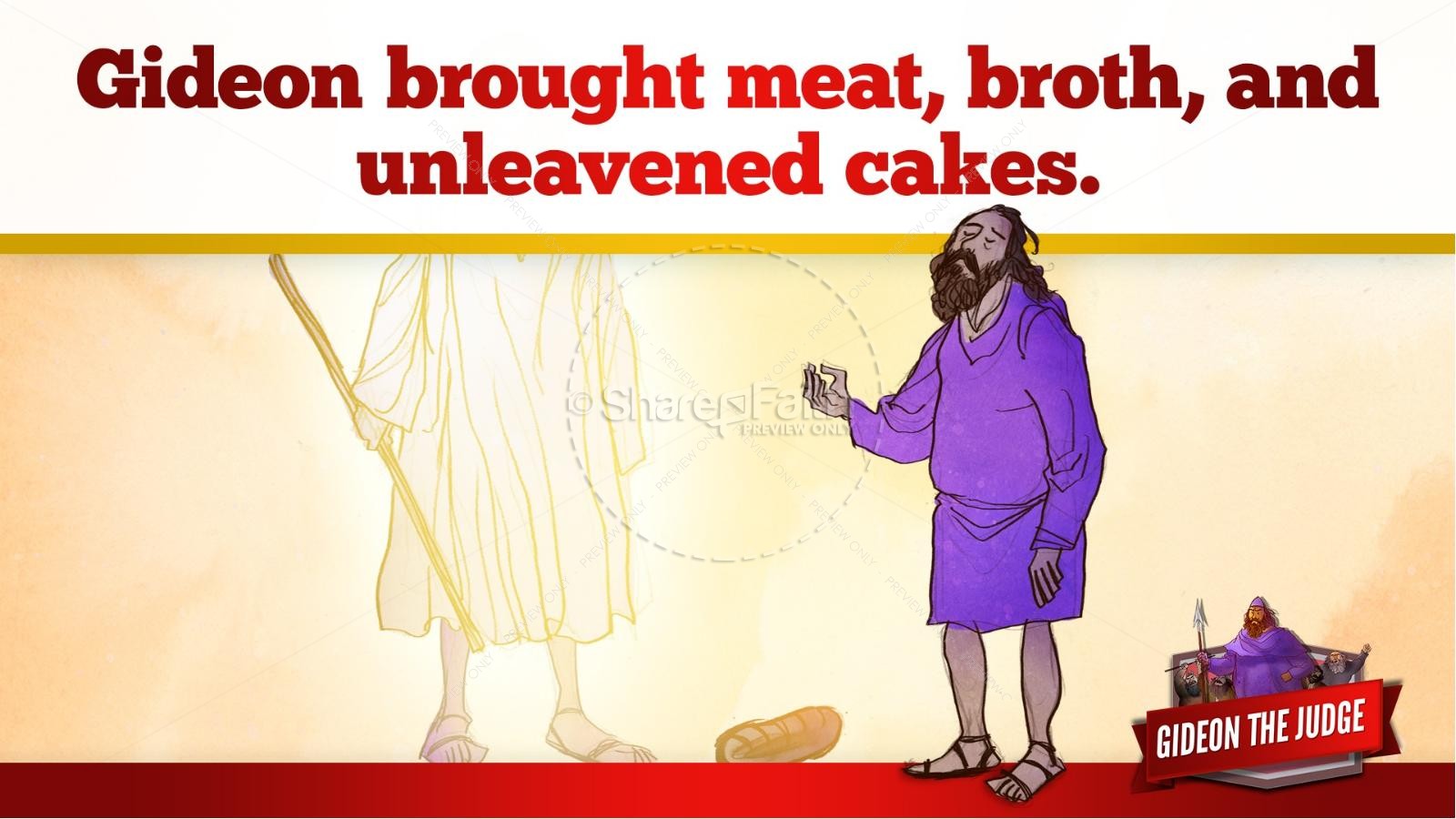 Judges 6 Gideon and the 300 Kids Bible Lesson | slide 35