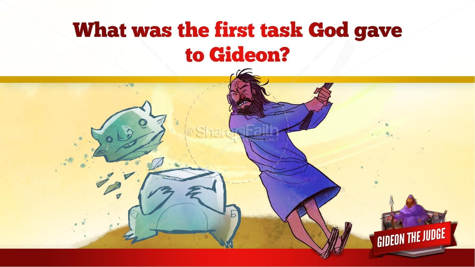 Judges 6 Gideon and the 300 Kids Bible Lesson Thumbnail 38
