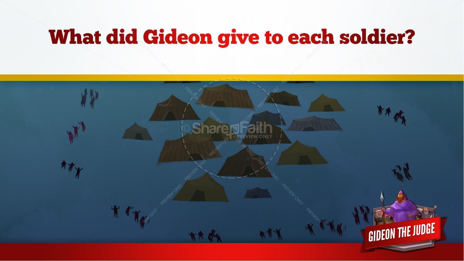 Judges 6 Gideon and the 300 Kids Bible Lesson Thumbnail 58