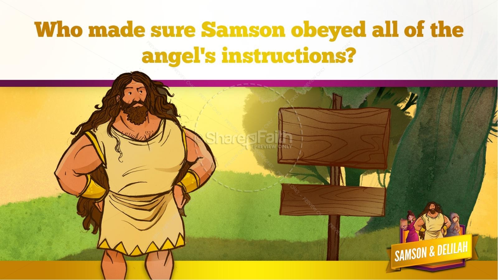Samson and Delilah Kids Bible Stories Thumbnail 28