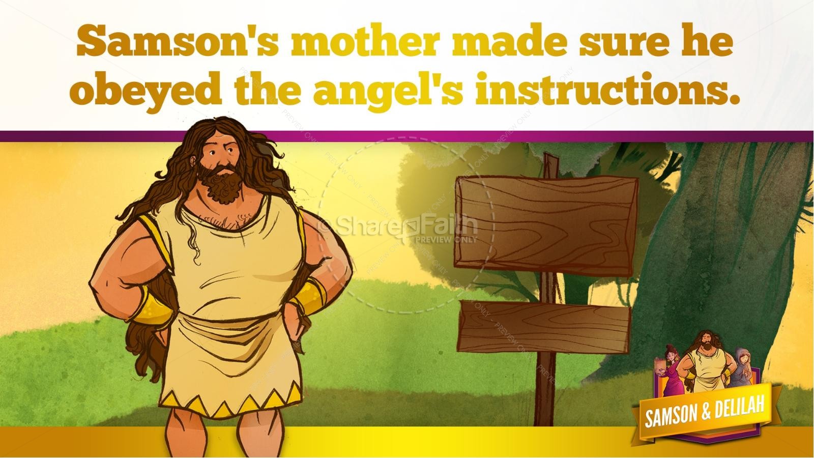 Samson and Delilah Kids Bible Stories Thumbnail 29