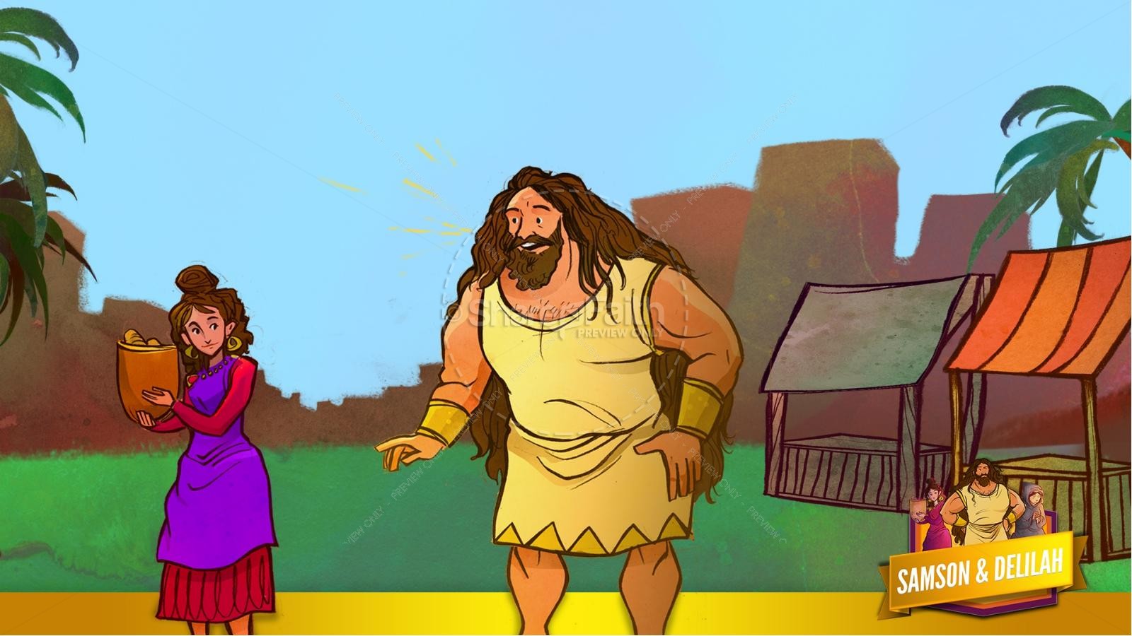 Samson and Delilah Kids Bible Stories Thumbnail 31