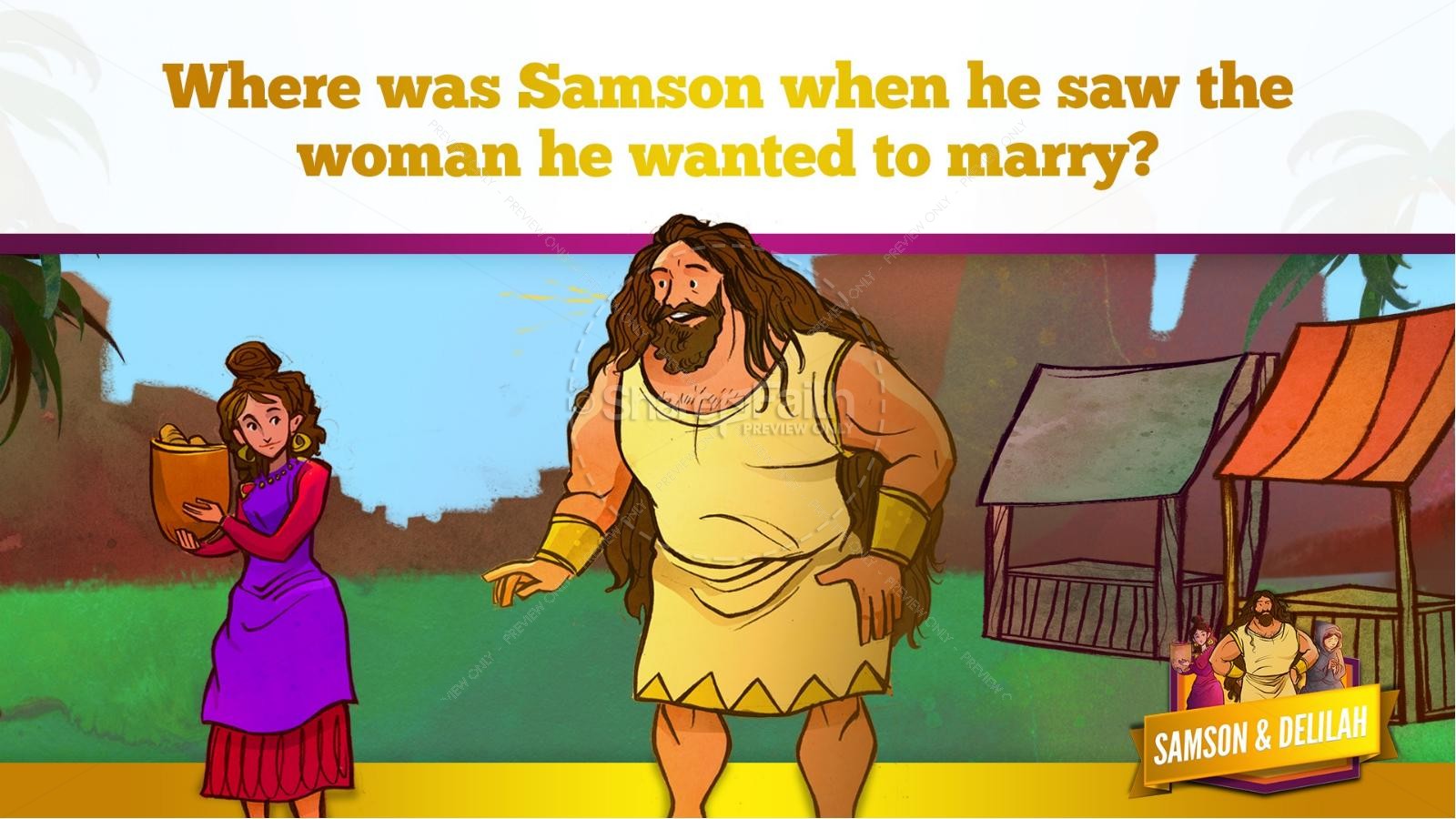 Samson and Delilah Kids Bible Stories Thumbnail 32