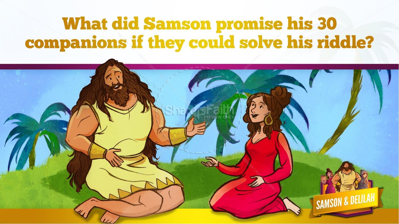 Samson and Delilah Kids Bible Stories Thumbnail 36