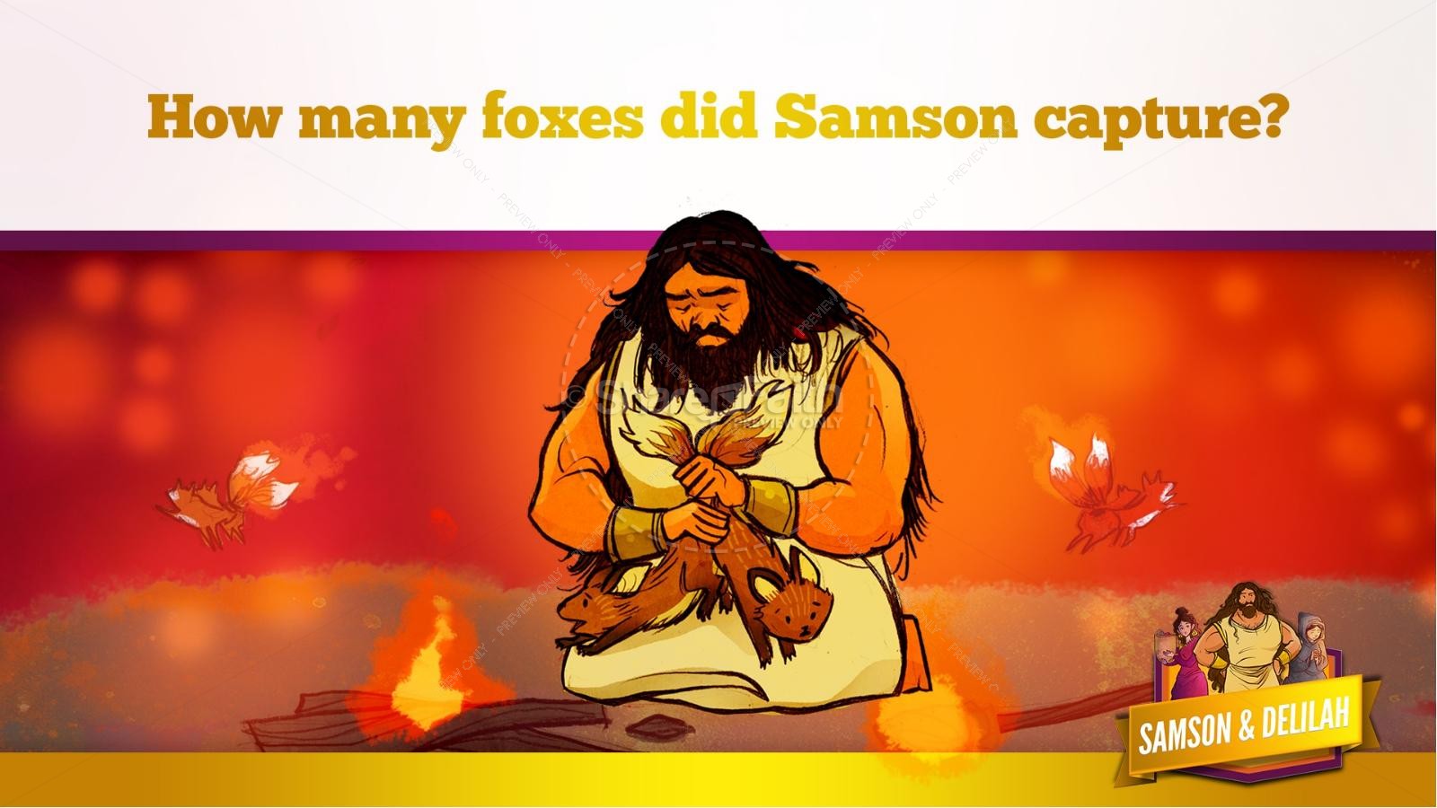 Samson and Delilah Kids Bible Stories Thumbnail 40
