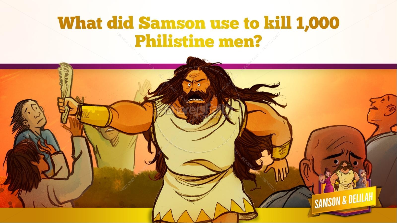Samson and Delilah Kids Bible Stories Thumbnail 44