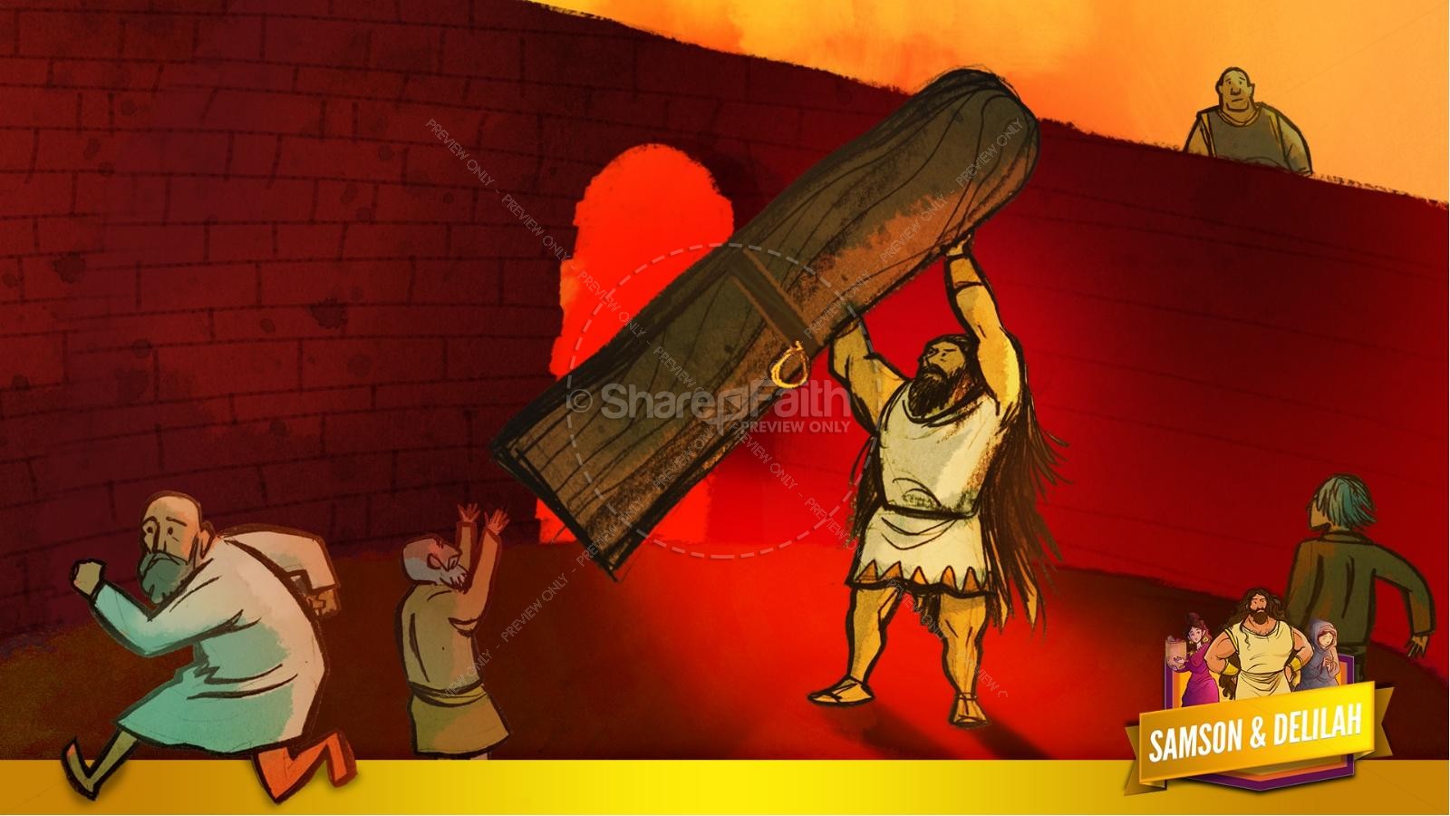 Samson and Delilah Kids Bible Stories Thumbnail 47