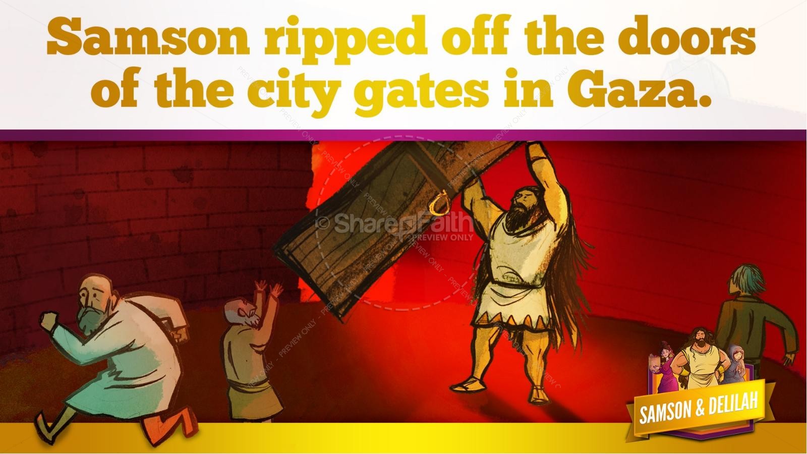 Samson and Delilah Kids Bible Stories Thumbnail 49