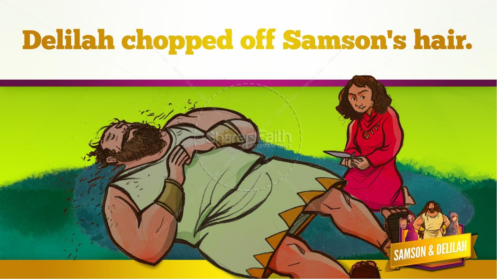 Samson and Delilah Kids Bible Stories | slide 53