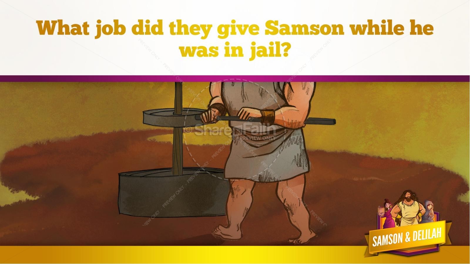Samson and Delilah Kids Bible Stories Thumbnail 56