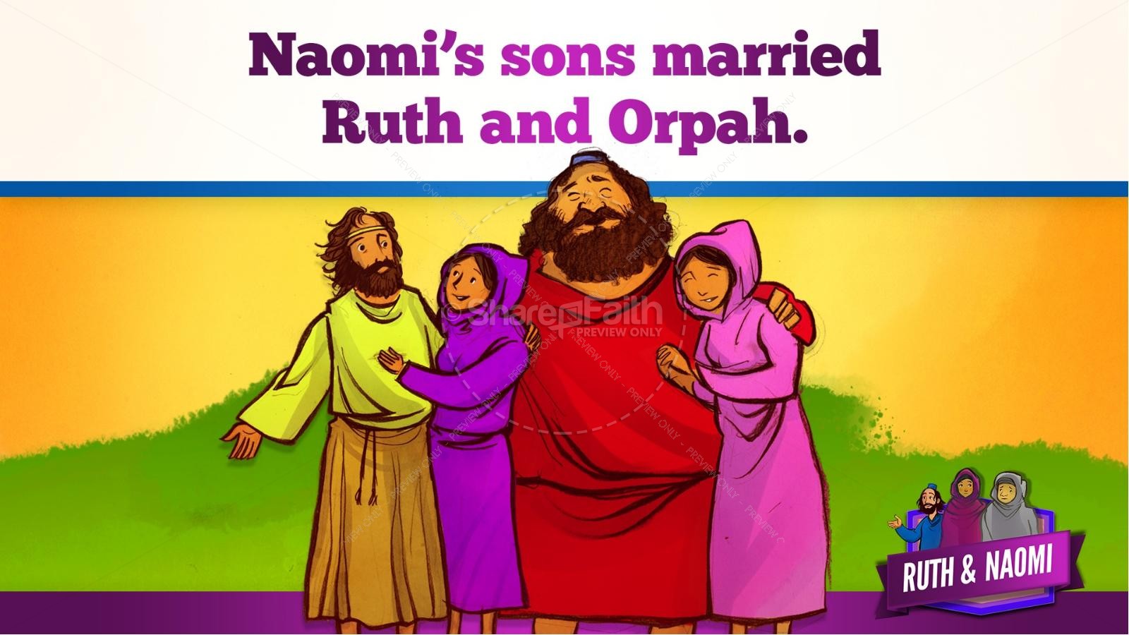 Ruth and Naomi Kids Bible Story | slide 17