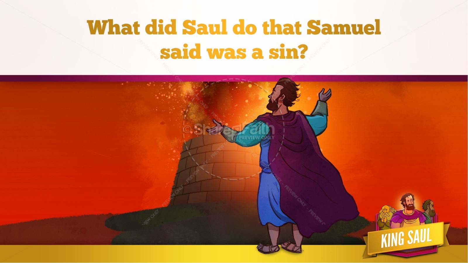 King Saul Kids Bible Story Thumbnail 28