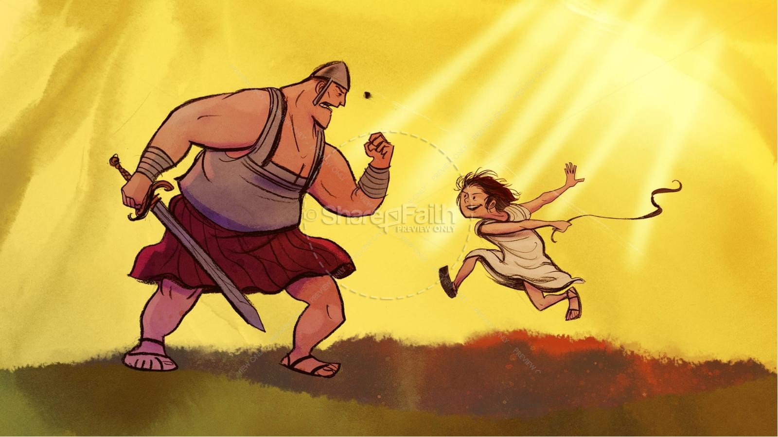 David and Goliath Kids Bible Story  Kids Bible Stories