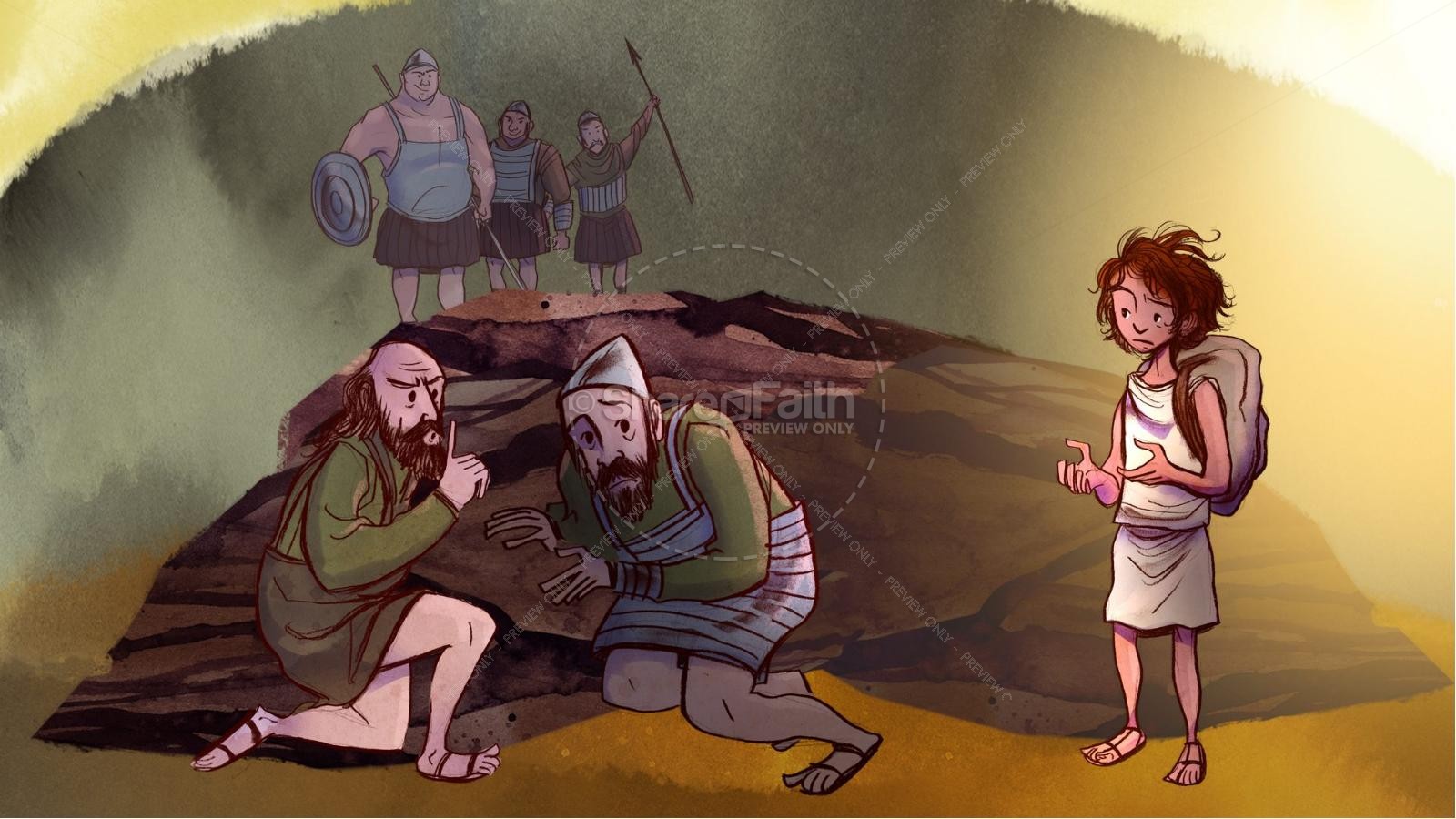 David and Goliath Kids Bible Story | slide 4