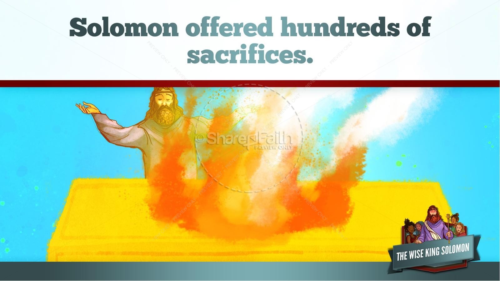 The Wisdom of Solomon Kids Bible Story | slide 18