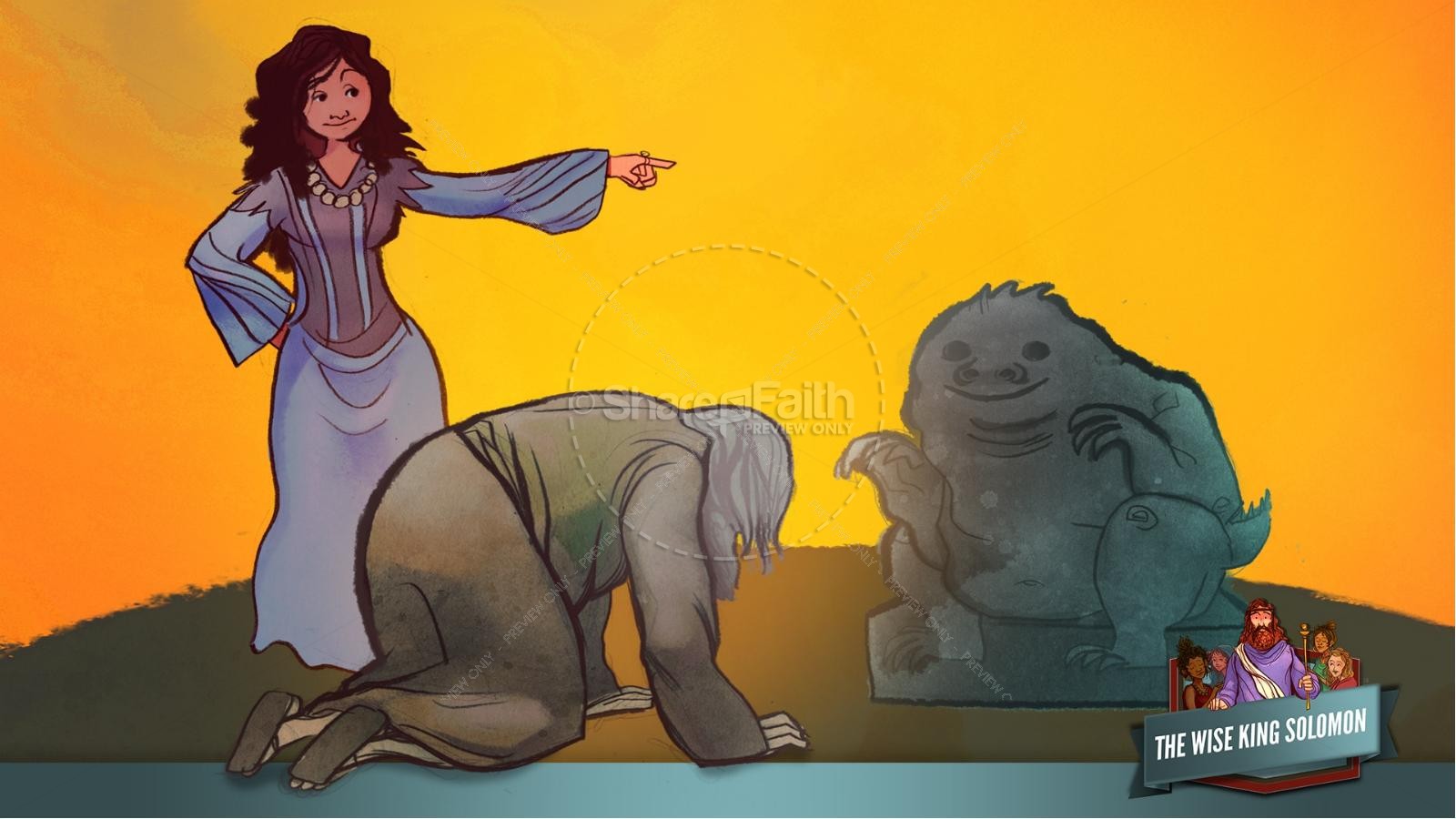 The Wisdom of Solomon Kids Bible Story | slide 40