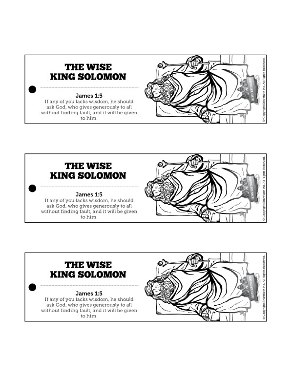 The Wisdom Of Solomon Bible Bookmarks Thumbnail Showcase