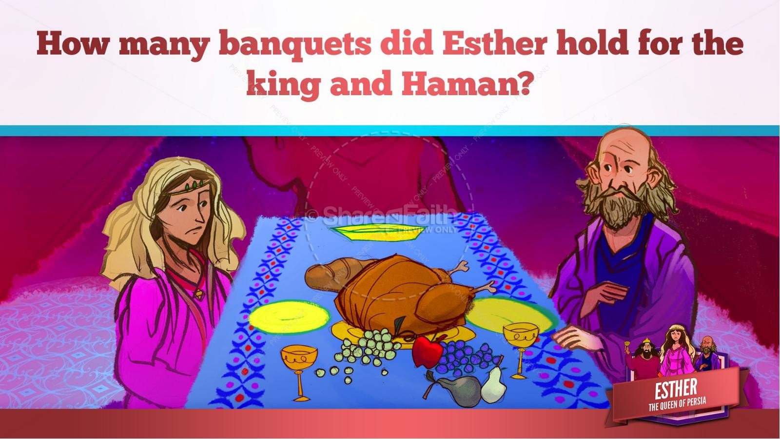 Queen Esther Kids Bible Story Thumbnail 55