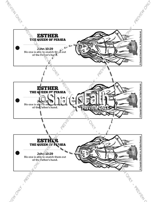 Queen Esther Bible Bookmarks Thumbnail Showcase