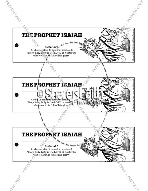 The Prophet Isaiah Bible Bookmarks Thumbnail Showcase