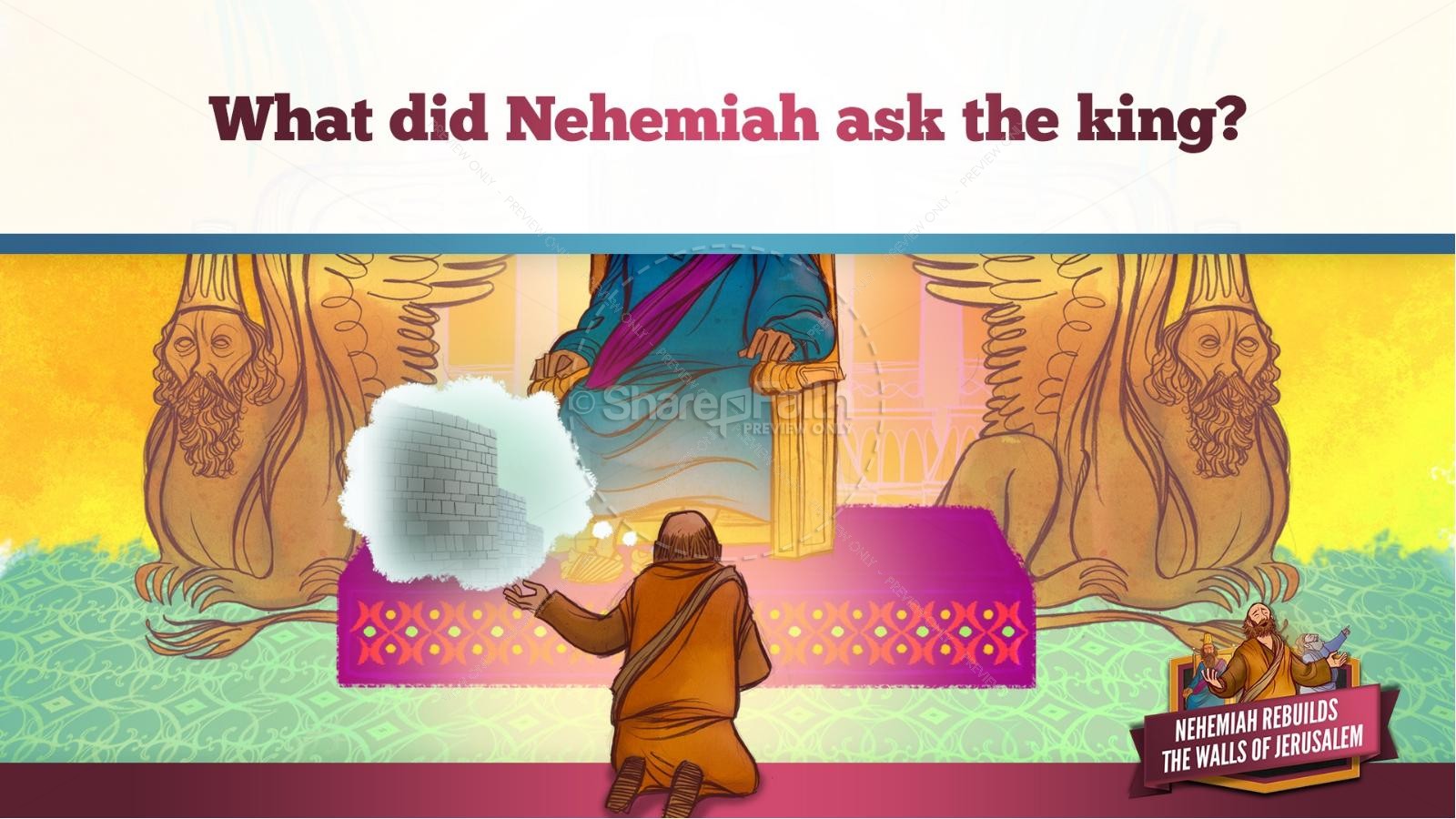 Book of Nehemiah Kids Bible Story Thumbnail 14