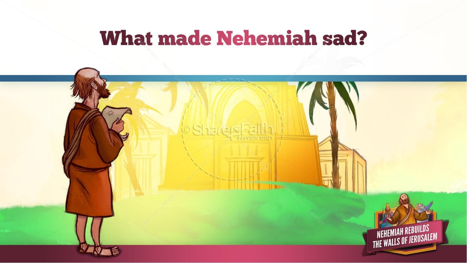 Book of Nehemiah Kids Bible Story Thumbnail 10