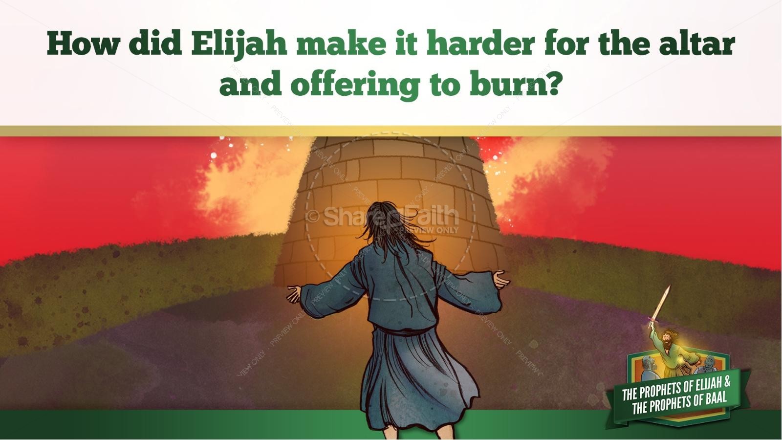 Elijah The Prophet 1 Kings 18 Kids Bible Stories Thumbnail 27