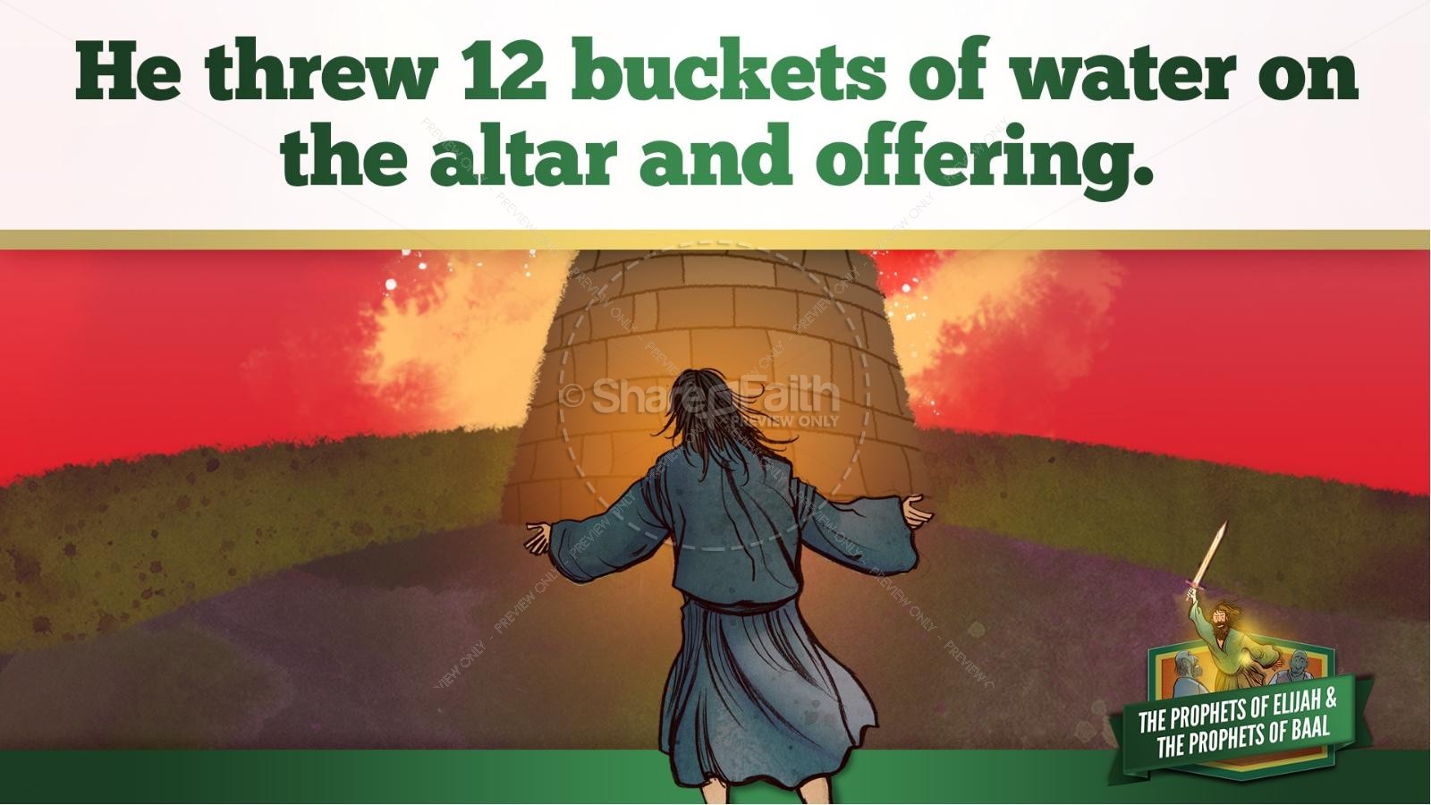 Elijah The Prophet 1 Kings 18 Kids Bible Stories Thumbnail 28