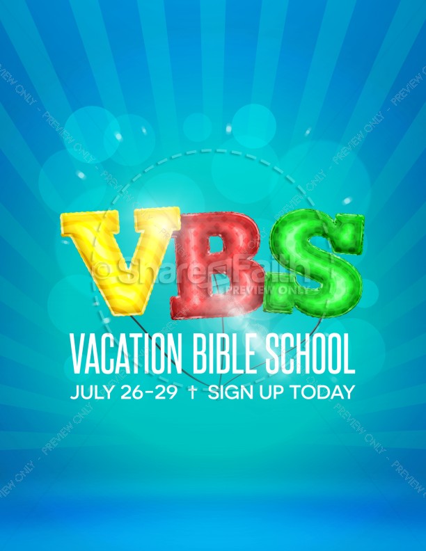 VBS Registration Flyer Thumbnail Showcase