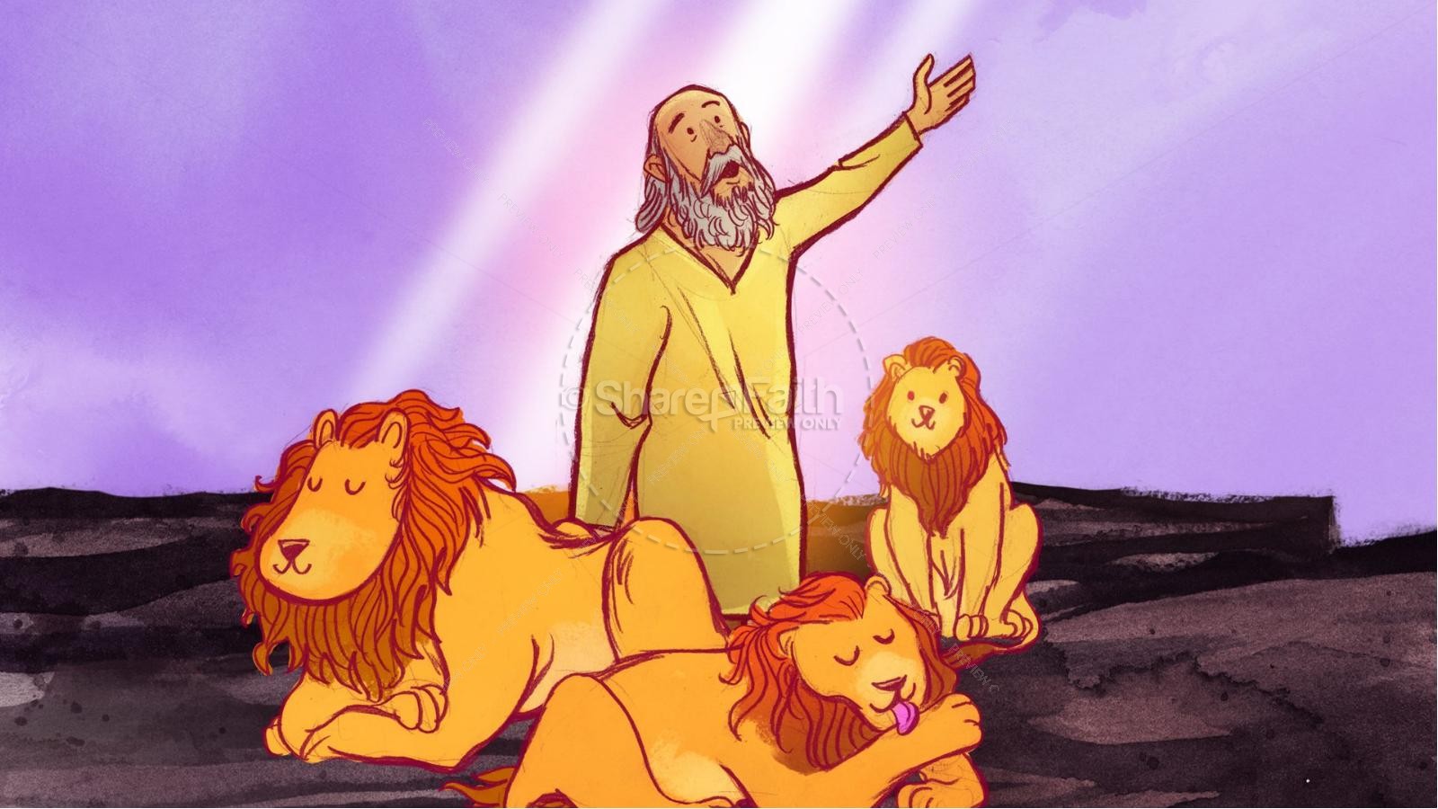 Daniel And The Lions Den Kids Bible Story Thumbnail 11