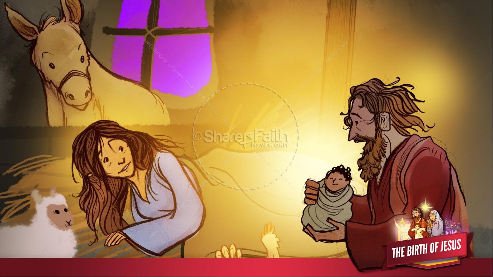 The Birth of Jesus Kids Bible Story Thumbnail 49