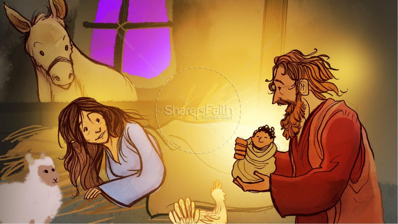 The Birth of Jesus Kids Bible Story Thumbnail 10