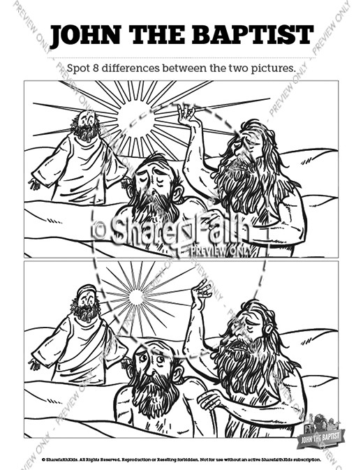 John The Baptist Kids Spot The Difference Thumbnail Showcase