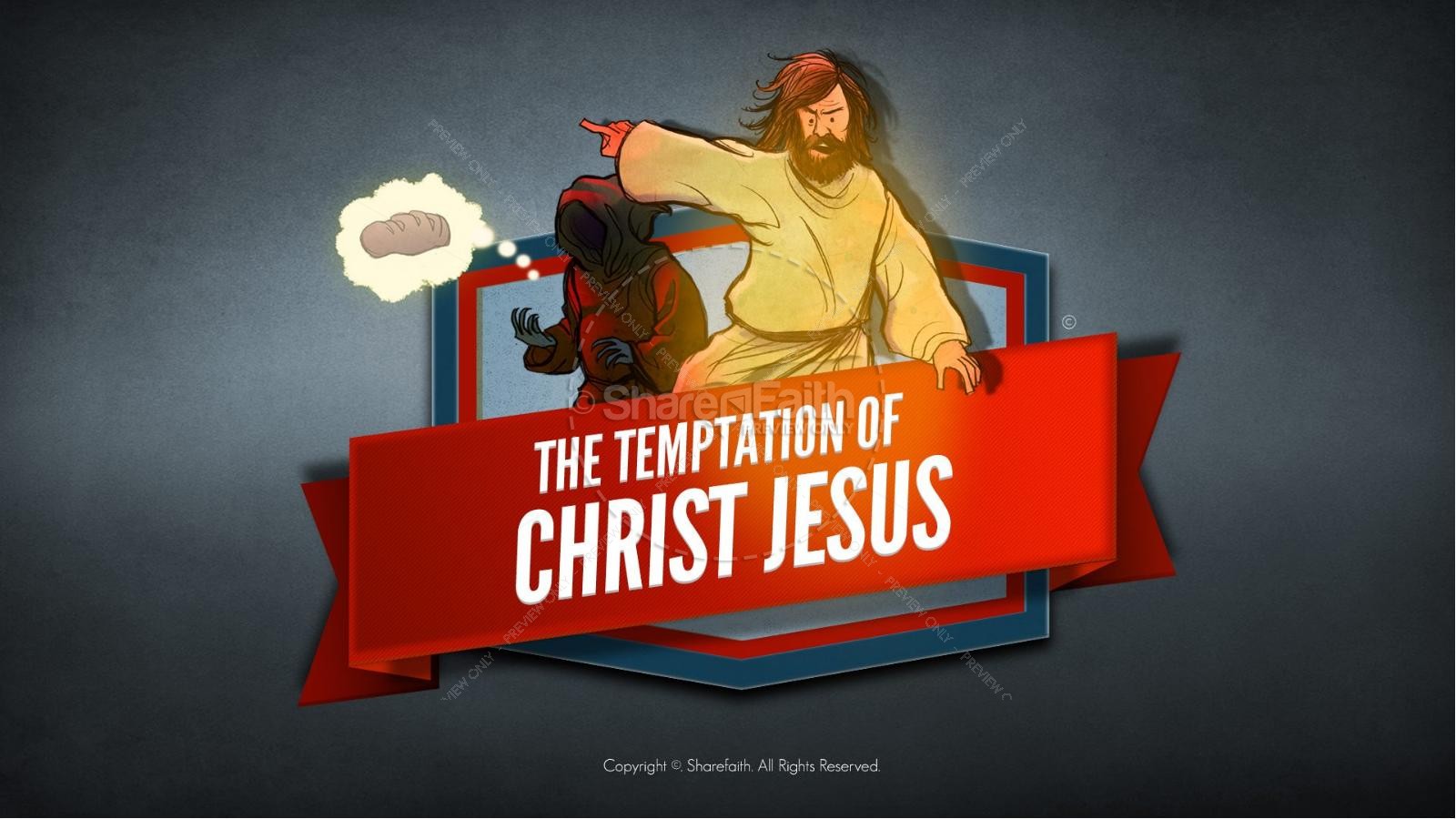 Matthew 4 Jesus Tempted Kids Bible Story