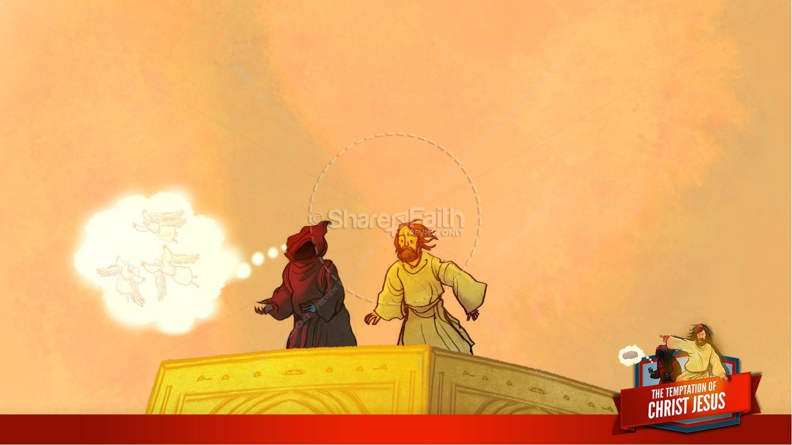 Matthew 4 Jesus Tempted Kids Bible Story Thumbnail 21