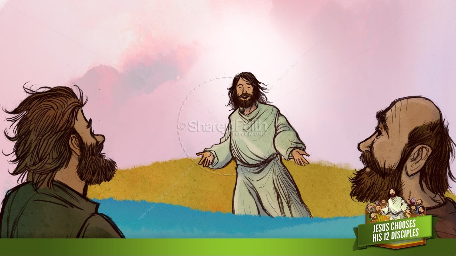 Jesus Chooses His 12 Disciples Kids Bible Story Thumbnail 13