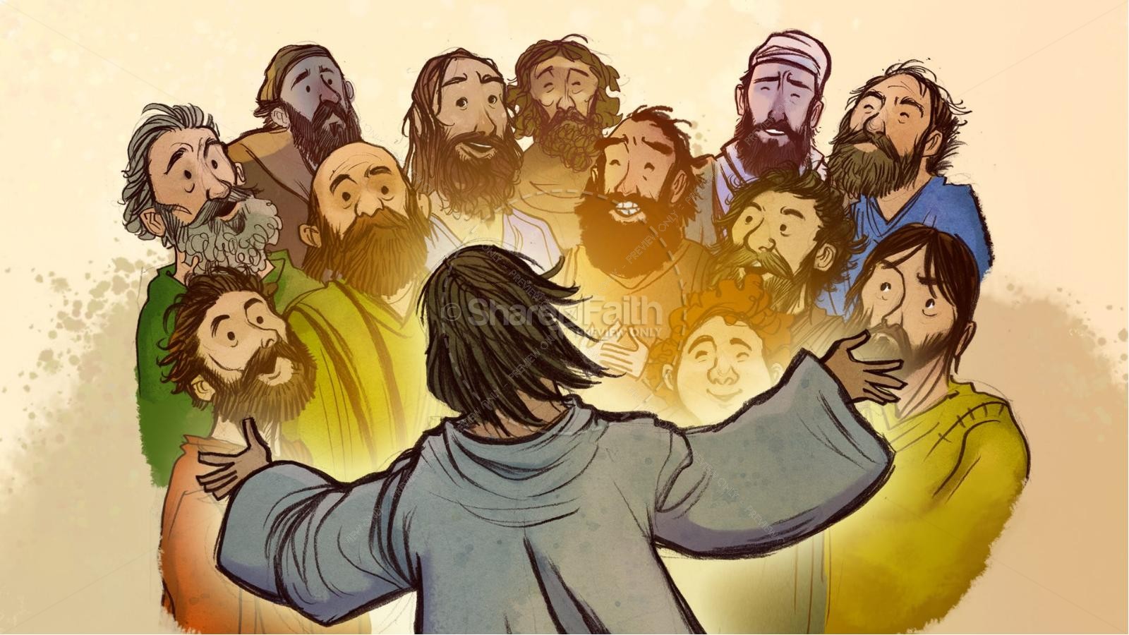 Jesus Chooses His 12 Disciples Kids Bible Story